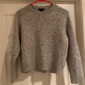J. Crew Light Gray Crew Neck Sweater- Merino wool & Alpaca blend - S
